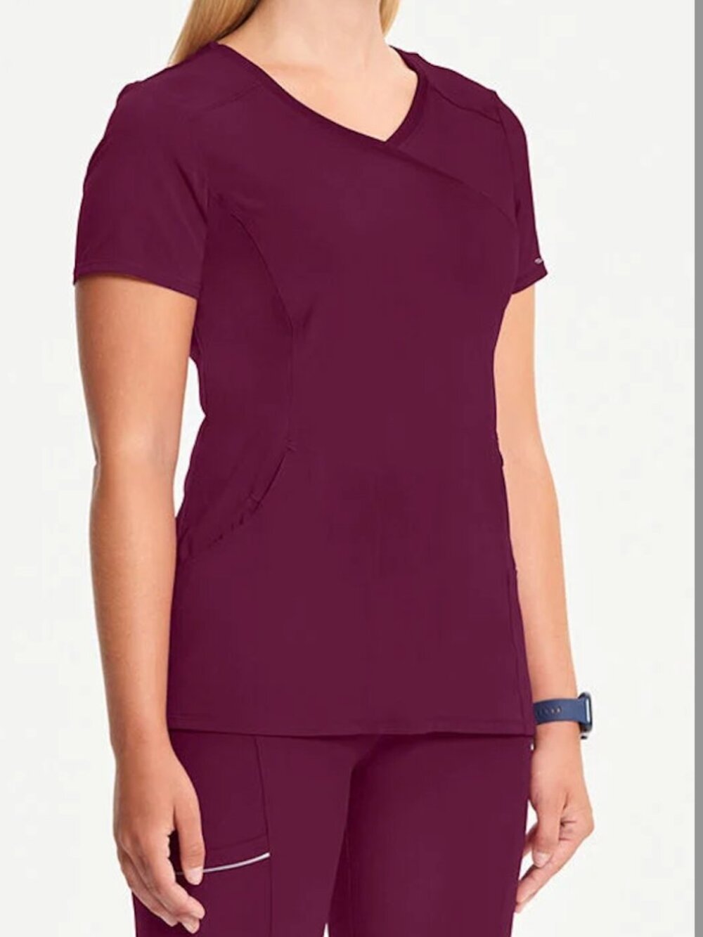 Cherokee infinity scrub set, wine, size small